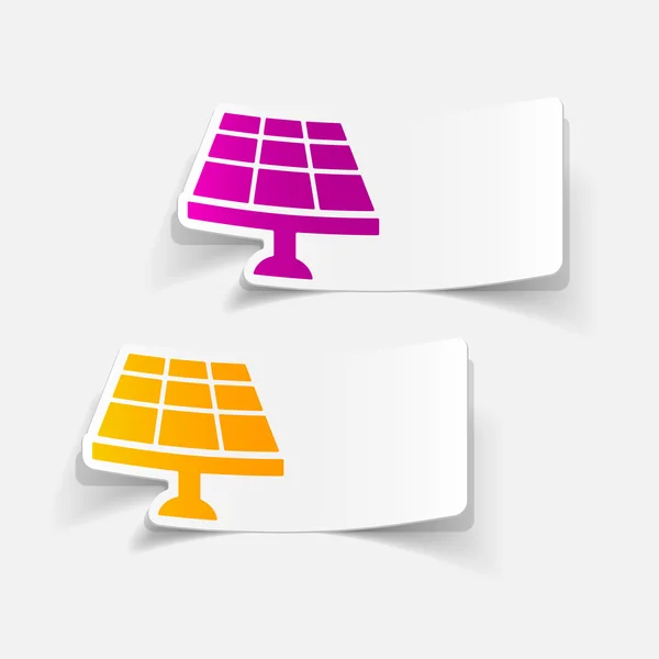 Icône de batterie solaire — Image vectorielle