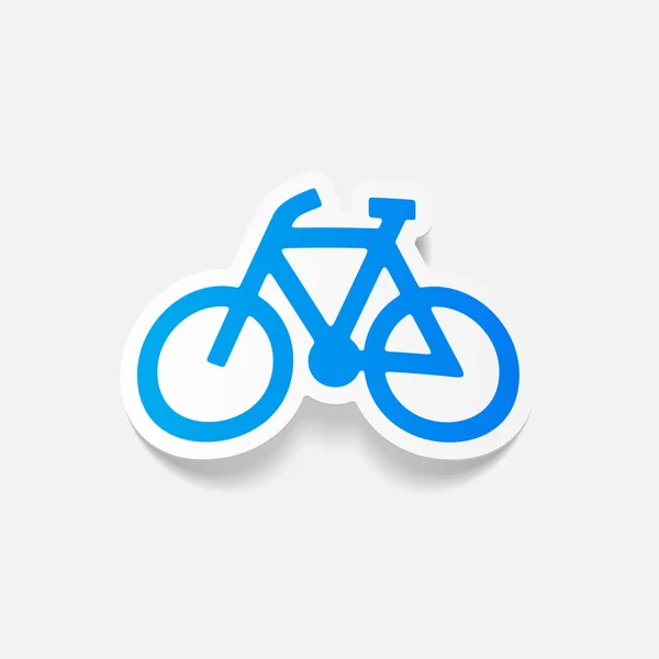 現実的なデザイン要素: 自転車 — ストックベクタ