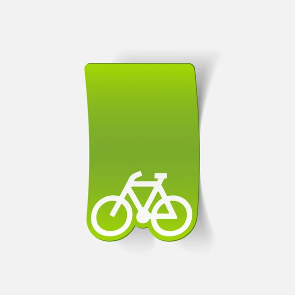 Elemento de design realista: bicicleta — Vetor de Stock