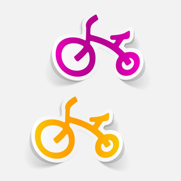 Childrens fiets pictogram — Stockvector