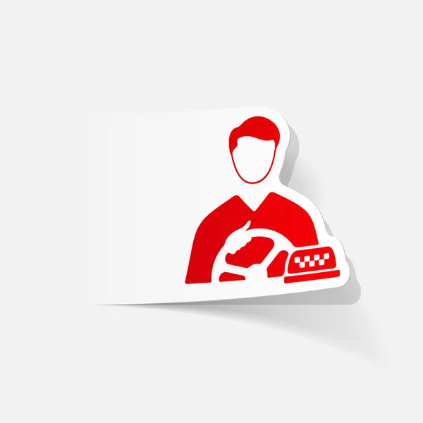 Taxi driver icon — Stock Vector