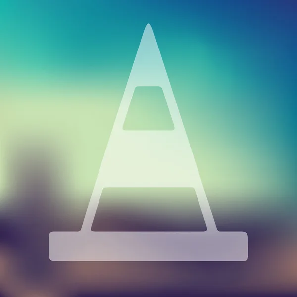 Icône de cônes de route — Image vectorielle