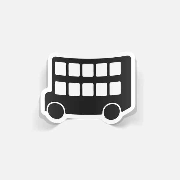 Bus double decker icon — Stock Vector