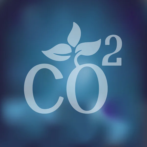 Co2 二酸化炭素アイコン — ストックベクタ