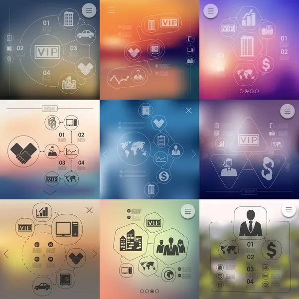 Elementos infográficos de negócios — Vetor de Stock