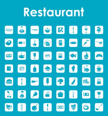 Restoran basit simgeler kümesi