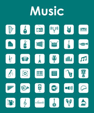 Müzik basit simgeler kümesi