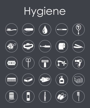 Hijyen basit simgeler kümesi