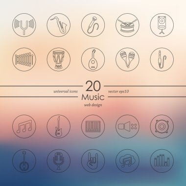 müzik simgeleri dizisi