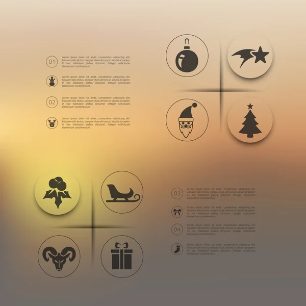 Kerstmis infographic elementen — Stockvector