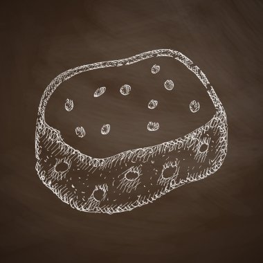 Kara tahta simgesine sünger