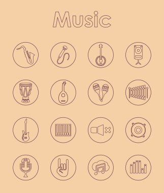 Müzik basit simgeler kümesi