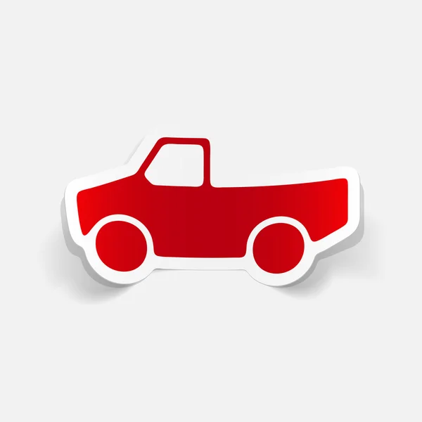 Auto pick-up pictogram — Stockvector