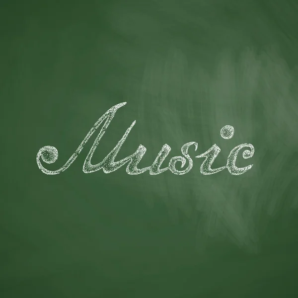 Icône inscription musicale — Image vectorielle