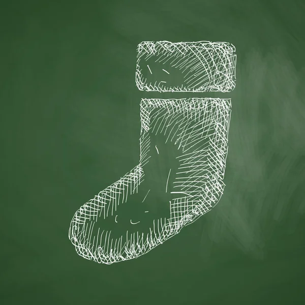 Icono de calcetín de Navidad — Archivo Imágenes Vectoriales