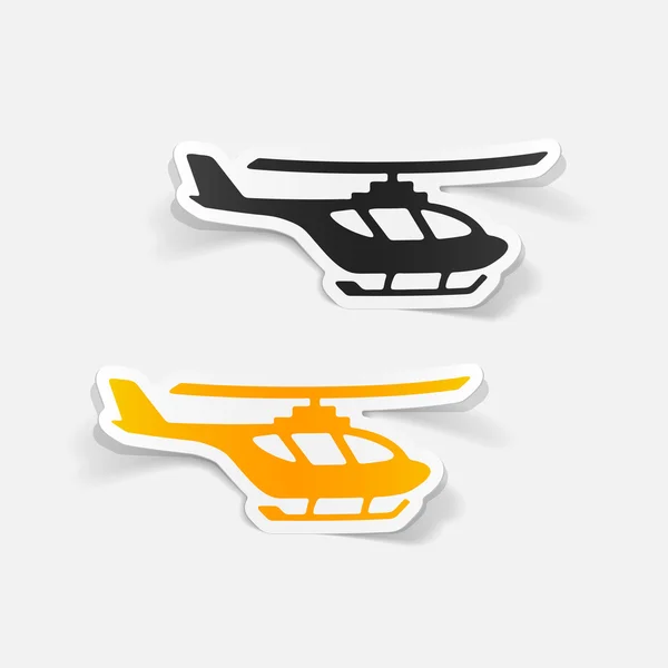 Realistic design element: helicopter — Stock Vector