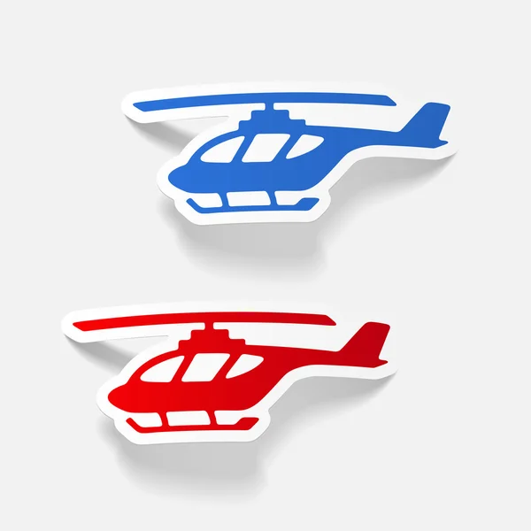 Realistic design element: helicopter — Stock Vector