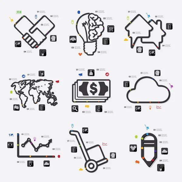 Zakelijke infographic elementen — Stockvector