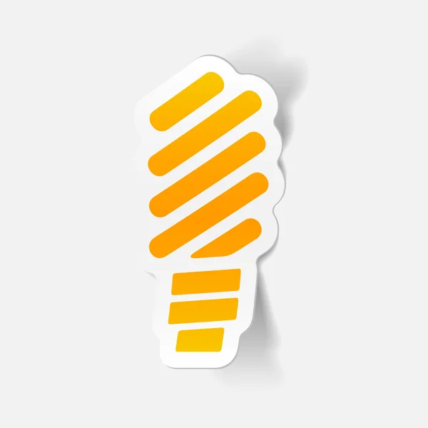 Ampoule fluorescente icône — Image vectorielle