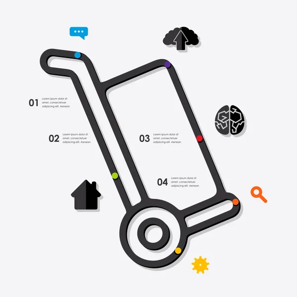 Icônes d'infographie d'entreprise — Image vectorielle