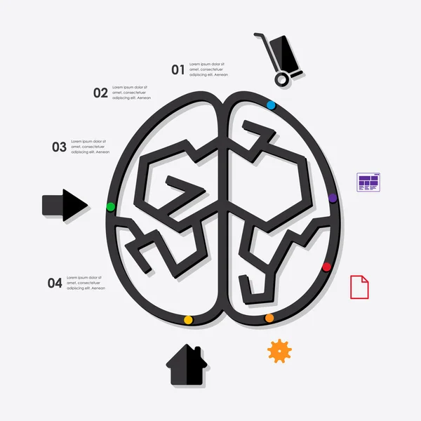 Wirtschaftsinfografik-Symbole — Stockvektor