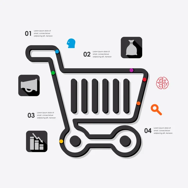 Icone infografiche aziendali — Vettoriale Stock