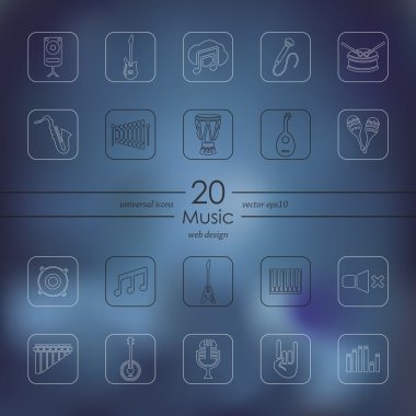 müzik simgeleri dizisi