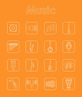 Müzik basit simgeler kümesi