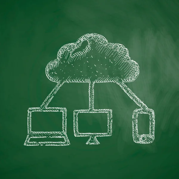 Icône Cloud Technology — Image vectorielle