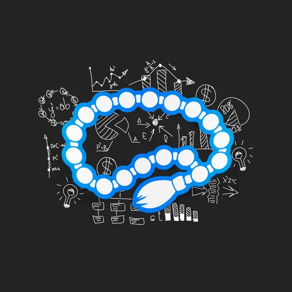 Disegno formule aziendali con rosario — Vettoriale Stock