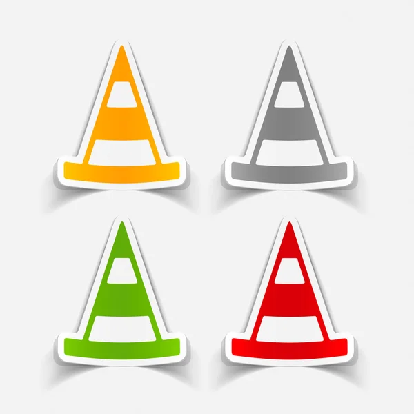 Road cones icon — Stock Vector