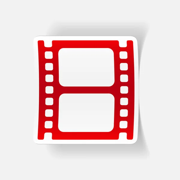 Elemento di design realistico: film — Vettoriale Stock