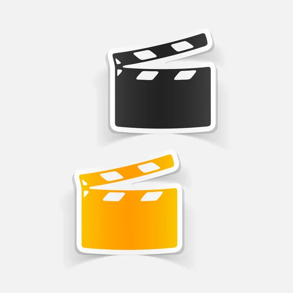 Clapper cinema icon — Stock Vector