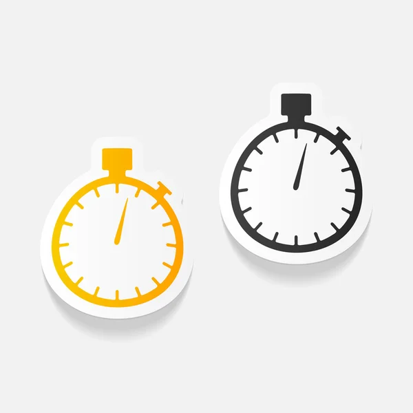 Realistische ontwerpelement, stopwatch — Stockvector