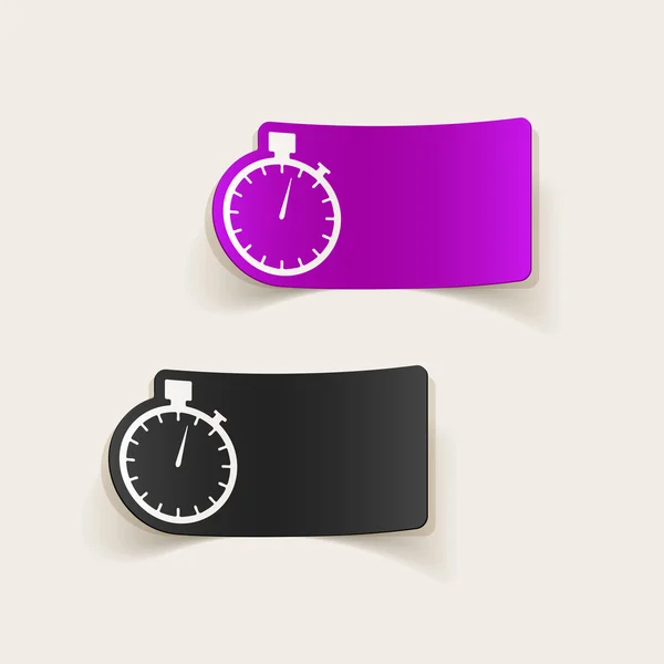 Realistische ontwerpelement, stopwatch — Stockvector