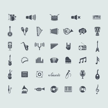 müzik simgeleri dizisi