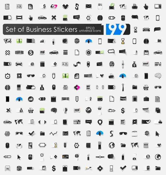 Set of business stickers — Stock Vector
