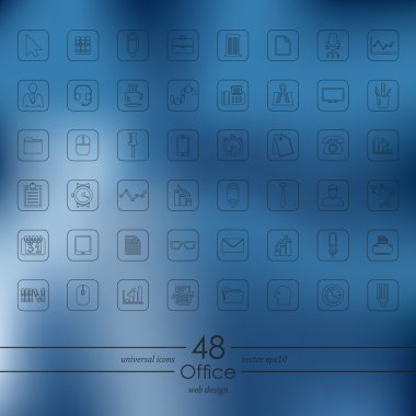 ofis simgeleri dizisi