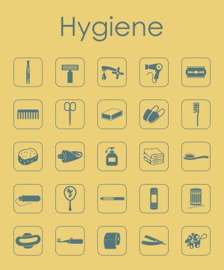 Hijyen basit simgeler kümesi