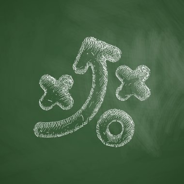 Tactics icon on chalkboard