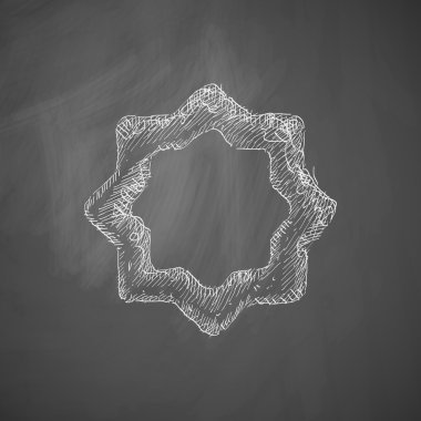 Ramadan icon on chalkboard