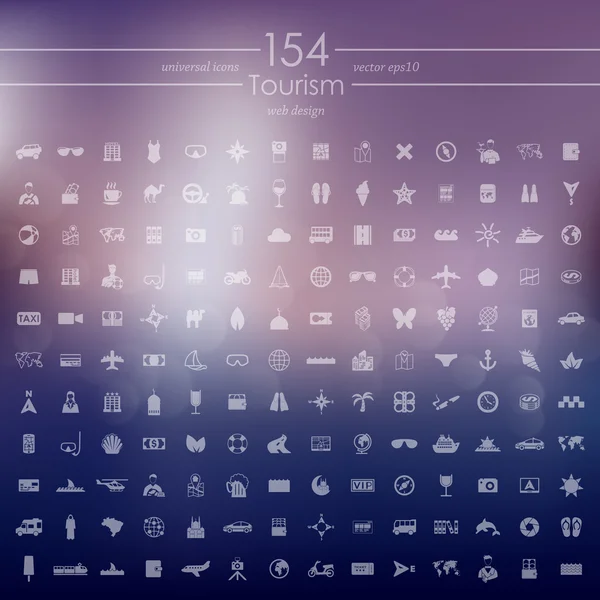 観光のアイコンを設定 — ストックベクタ