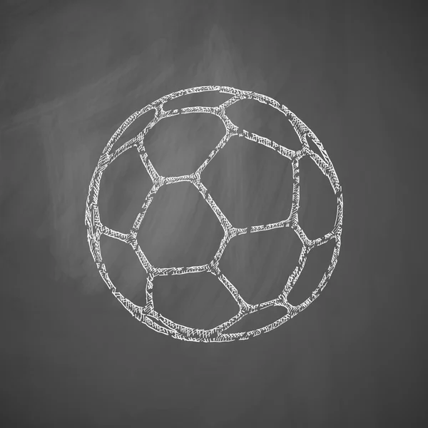 Значок мяча на доске — стоковый вектор
