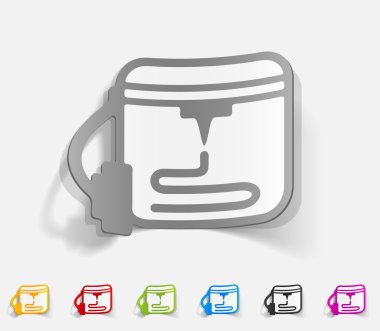 Üç d yazıcı simgesini