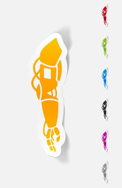 Realistic design element: prosthetic icon — Stock Vector