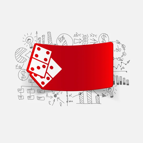Dessiner des formules d'affaires : domino — Image vectorielle