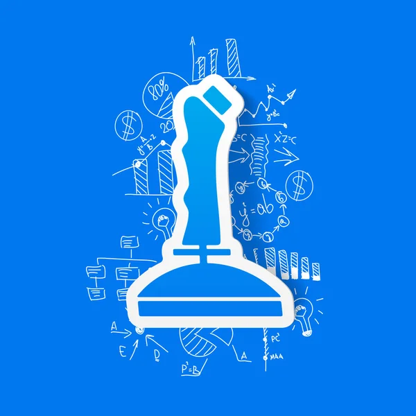 Business formules opstellen: joystick — Stockvector