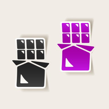 gerçekçi tasarım öğesi: çikolata