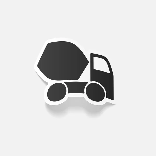 Cement Mixer pictogram — Stockvector