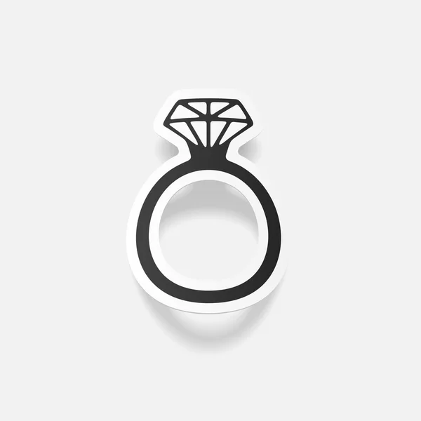 Realistische ontwerpelement: ring — Stockvector